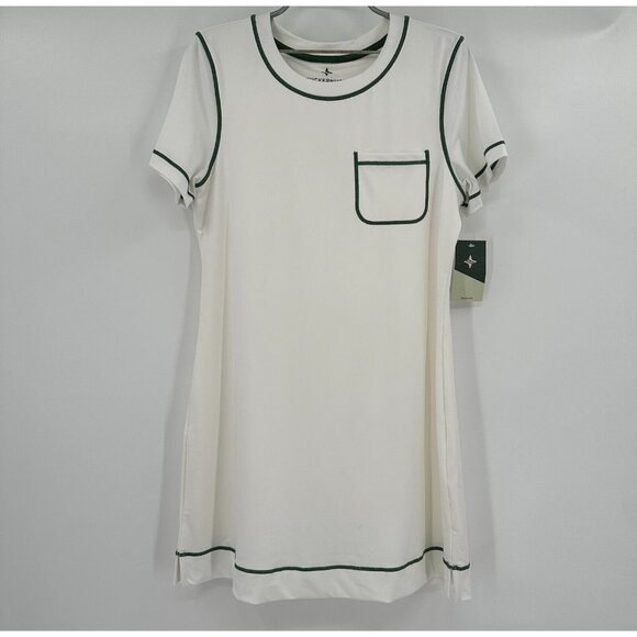 Tuckernuck Dresses & Skirts - Tuckernuck TNUCK Sport White Robin Athletic Dress sz L Short Sleeve Tennis Prep